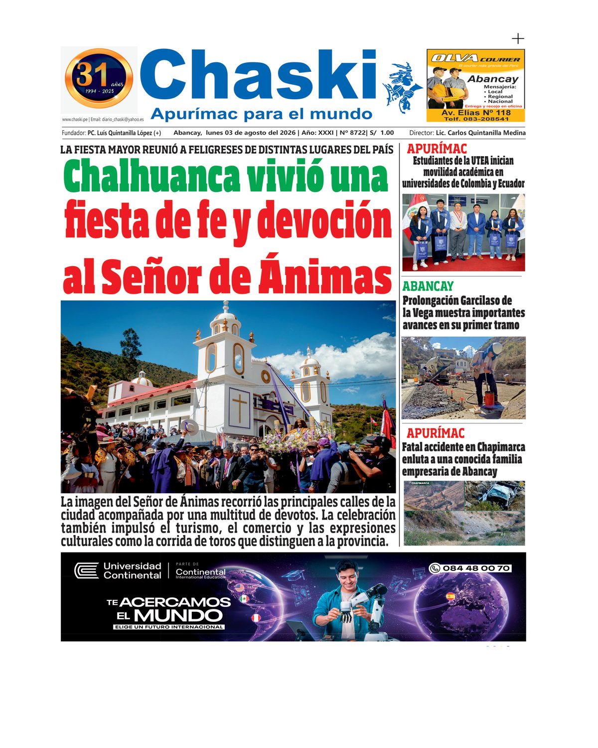 Página 1 - Diario Chaski