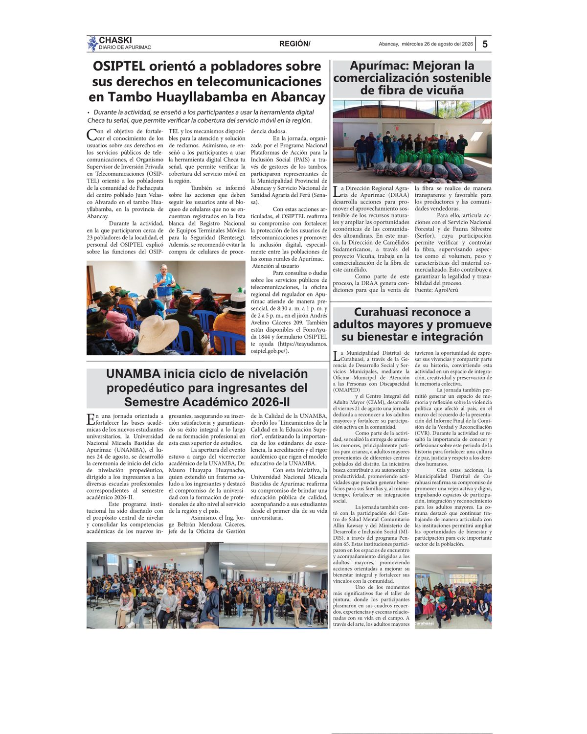 Página 5 - Diario Chaski
