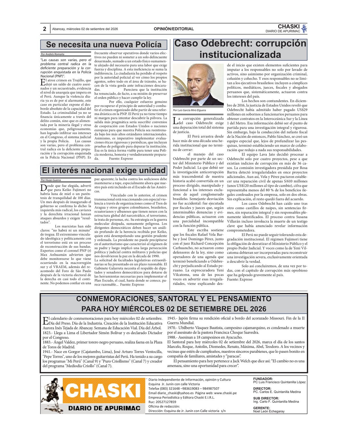 Página 2 - Diario Chaski