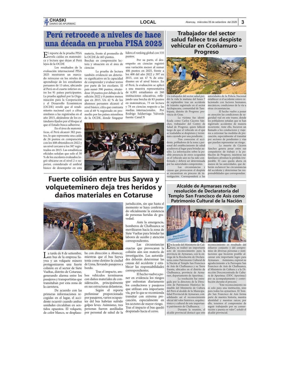 Página 3 - Diario Chaski