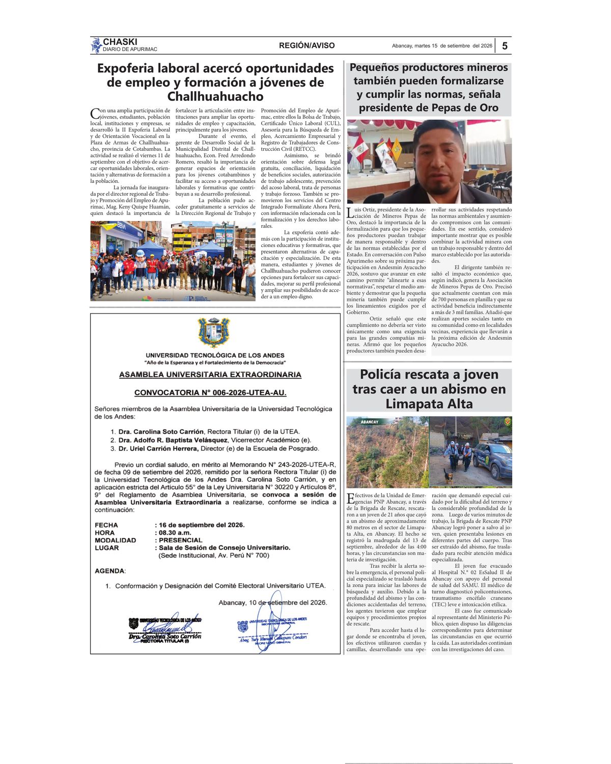 Página 5 - Diario Chaski