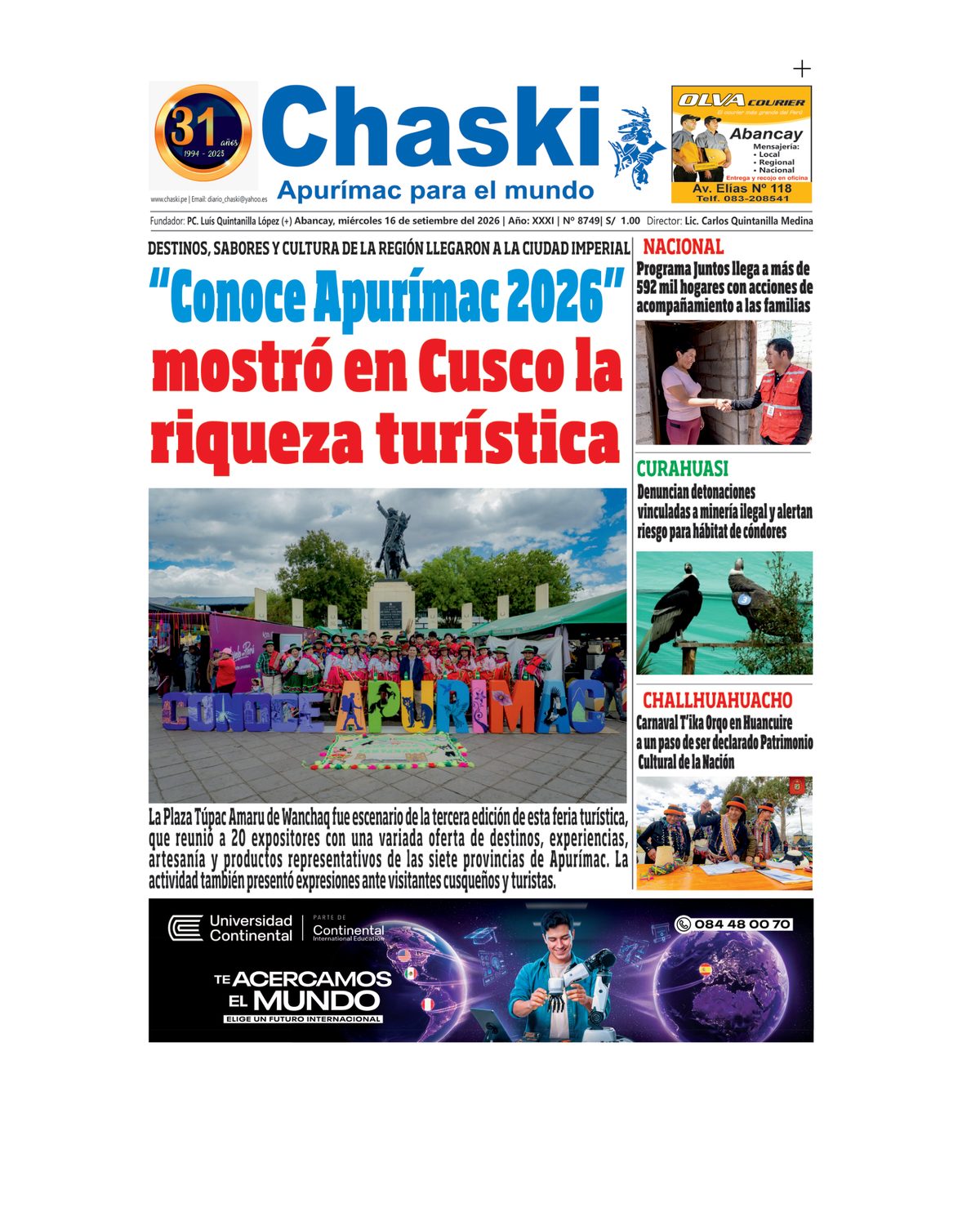 Página 1 - Diario Chaski