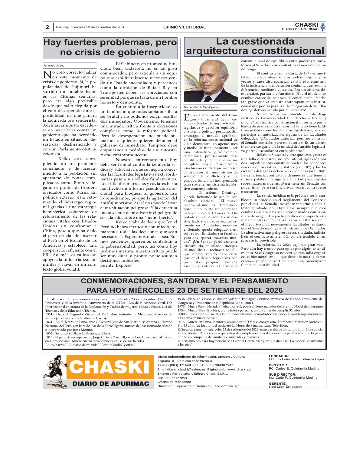 Página 2 - Diario Chaski