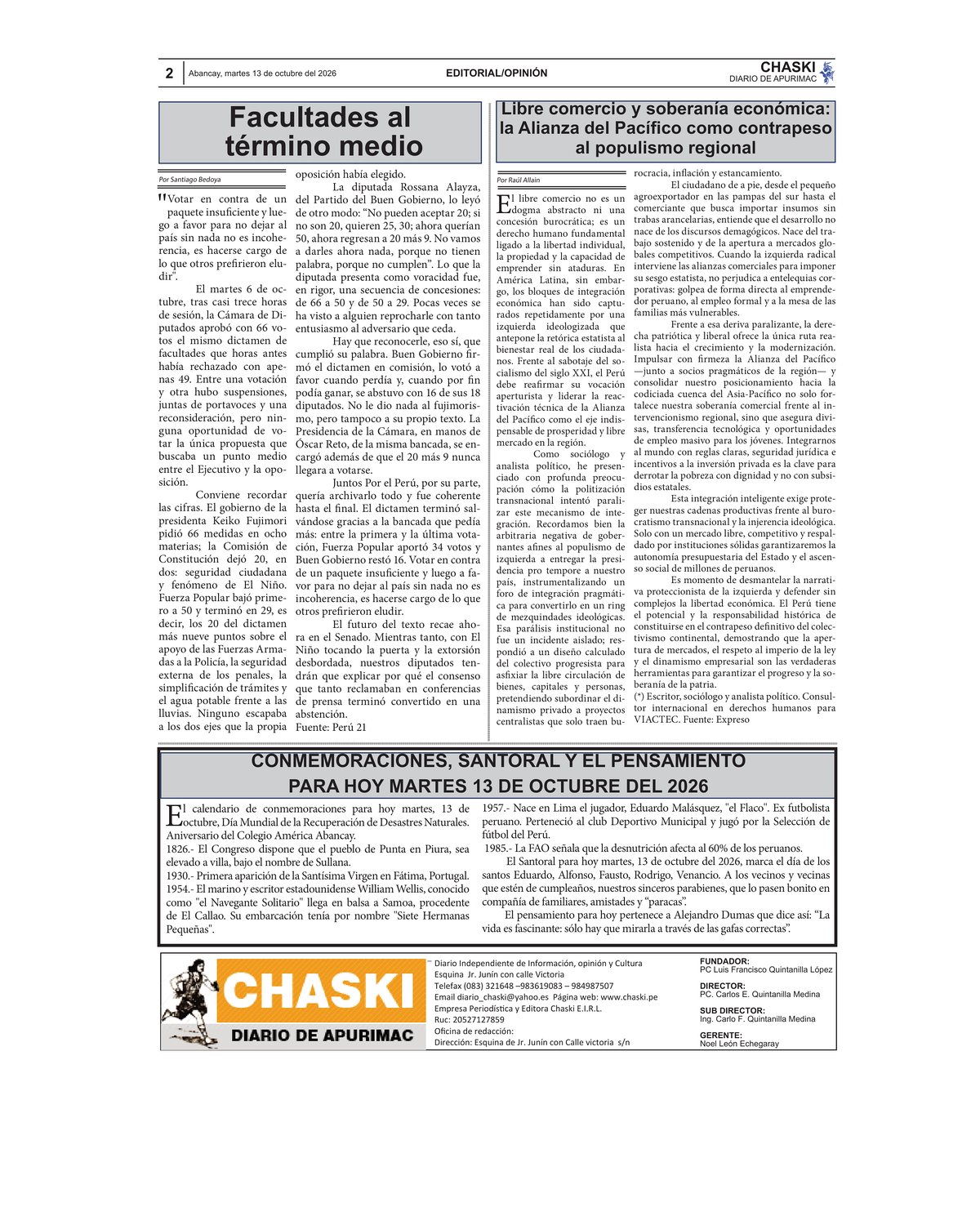 Página 2 - Diario Chaski