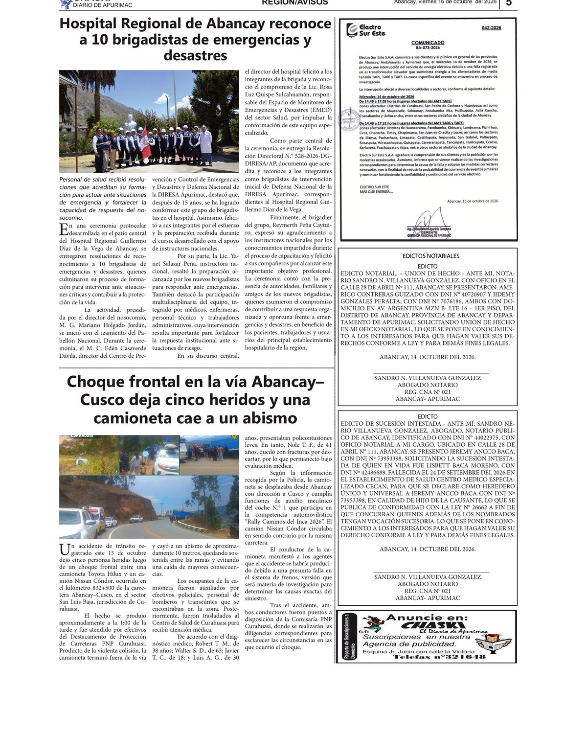 Página 5 - Diario Chaski