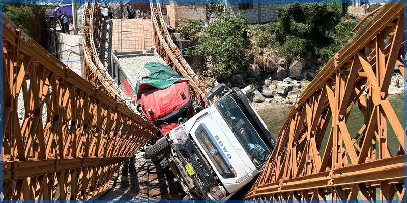 Colapsa puente Pampatama y deja aisladas a varias localidades