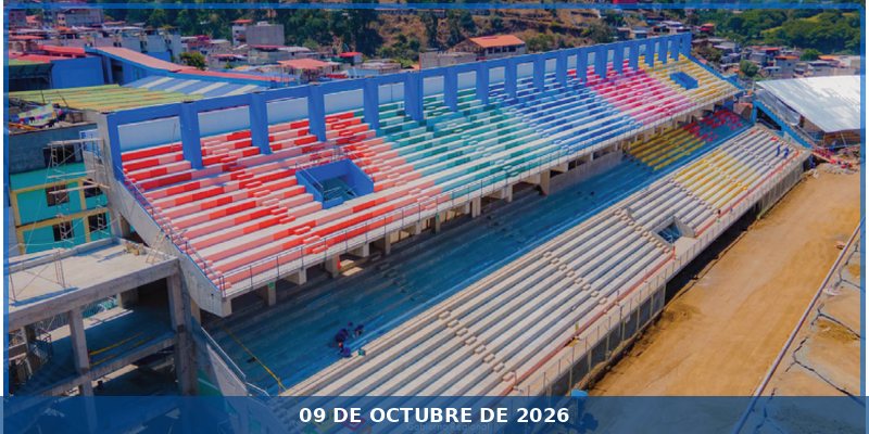 Gobernador regional, supervisó el avance de la construcción de la nueva infraestructura del Estadio Monumental de Condebamba