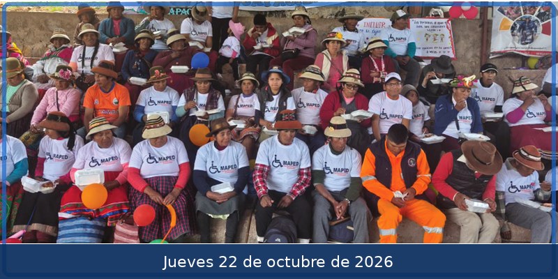 Cotabambas promueve la inclusión y los derechos de las personas con discapacidad
