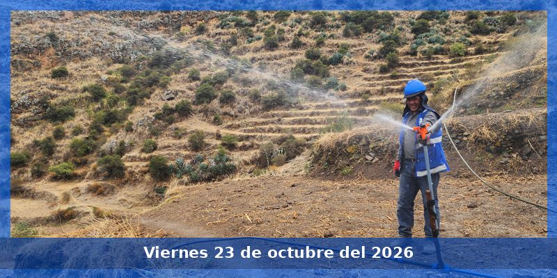 Proyecto de riego Antabamba ingresa en etapa de funcionamiento