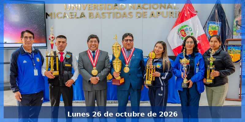UNAMBA premia a ganadores del Campeonato de Trabajadores Administrativos 2026