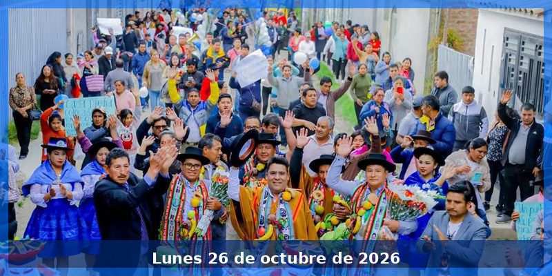 Gobernador inicia construcción de pistas y veredas segunda etapa en Chumbao con inversión superior a los 20 millones de soles