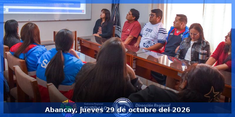 DIRESA Apurímac fortalece capacidades del personal para mejorar atención de emergencias y urgencias