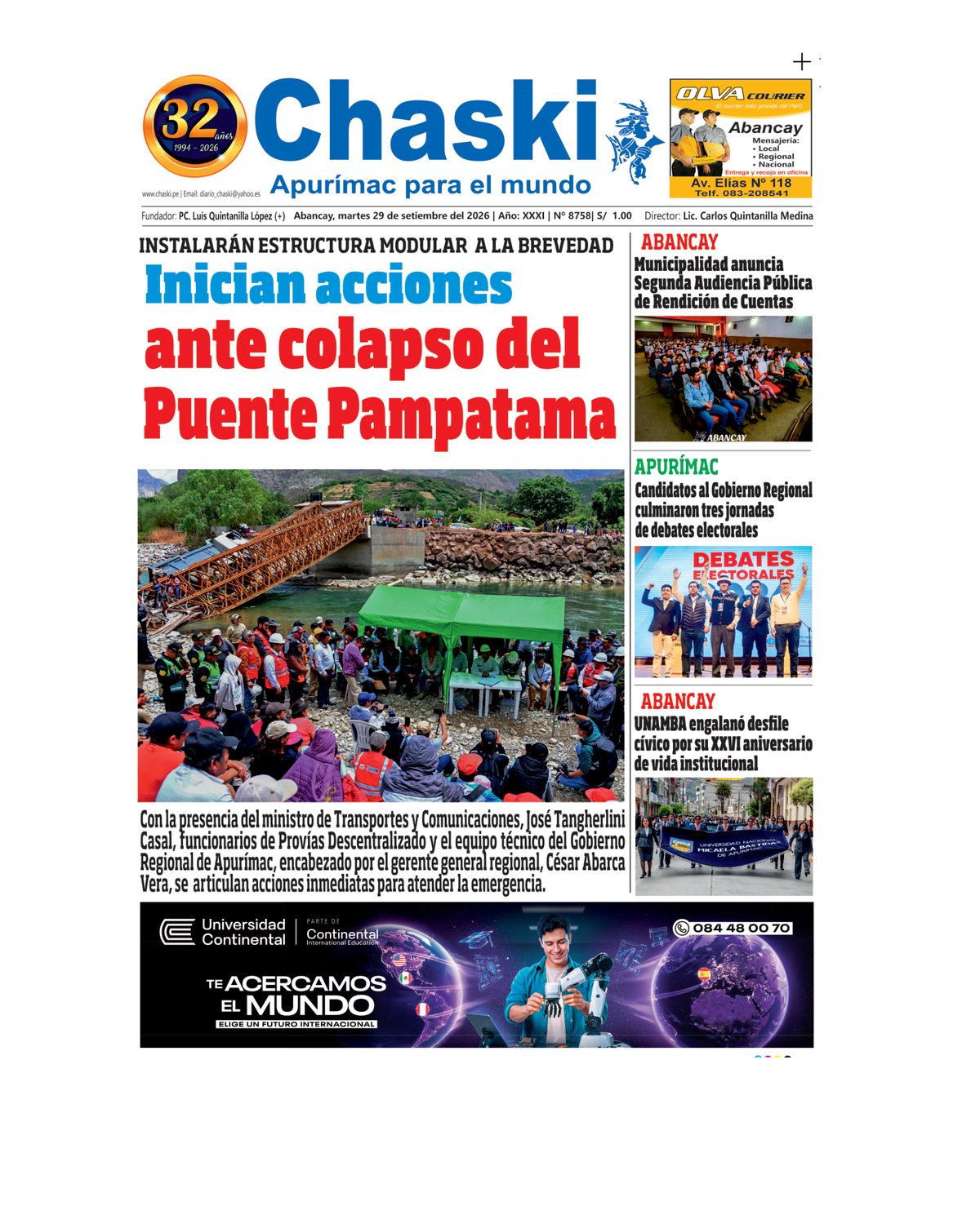 Edición Impresa - Portada