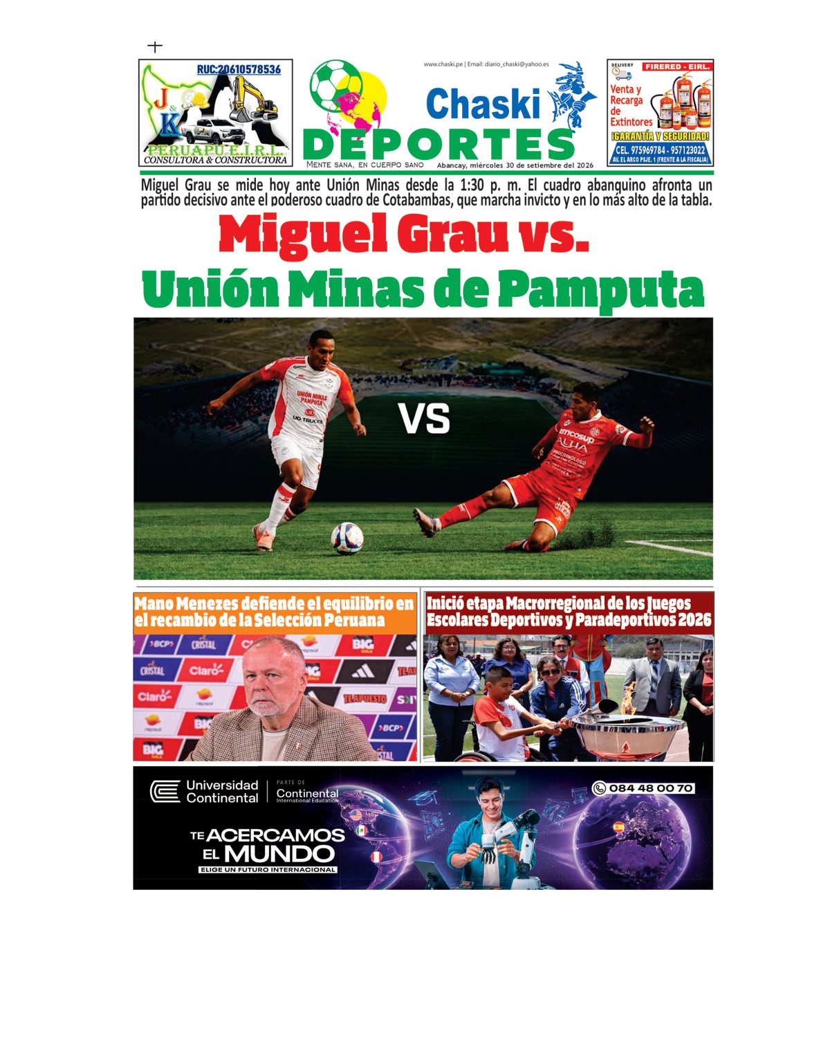 Edición Impresa - Deporte