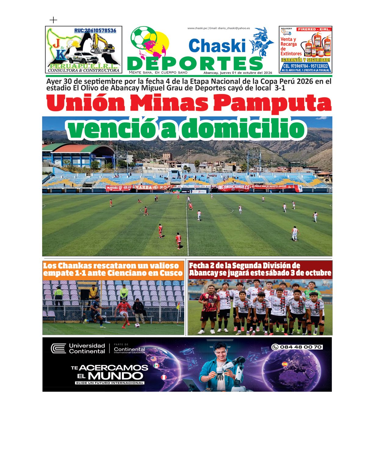 Edición Impresa - Deporte